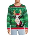 thumbnail image 1 of Holiday Time Men's Cow Ugly Christmas Sweater, 1 of 5