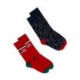 thumbnail image 1 of Holiday Time Men’s Crew Socks, 2-Pack, 1 of 1