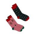 thumbnail image 1 of Holiday Time Men’s Crew Socks, 2-Pack, 1 of 10