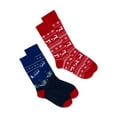 thumbnail image 1 of Holiday Time Men’s Crew Socks, 2-Pack, 1 of 1