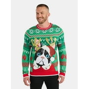Men's Frenchie Dog Christmas Sweater from Holiday Time, Midweight, Sizes M-2XL