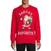 Holiday Time Men's Santa’s Favorite Christmas Sweatshirt