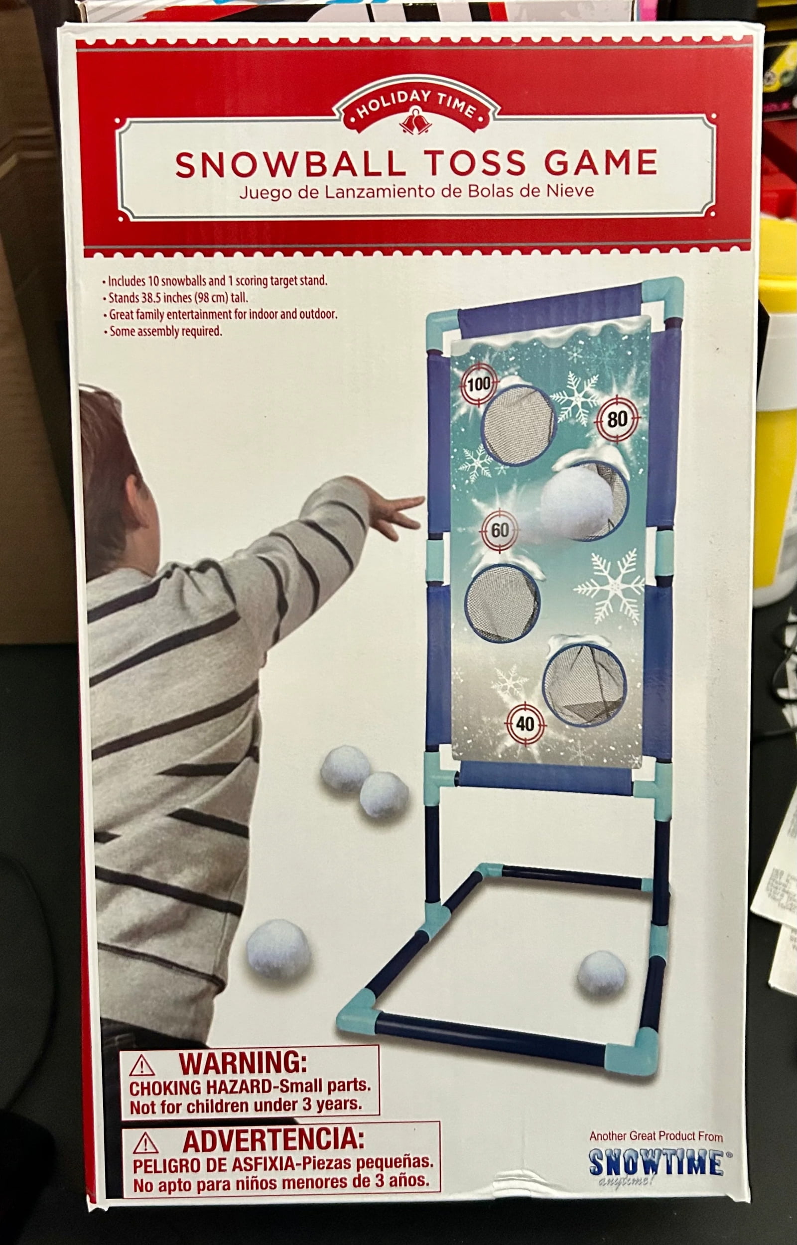Holiday Time Men's Snowball Toss Game