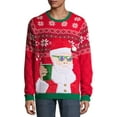 thumbnail image 1 of Holiday Time Men's and Big Men's Ugly Christmas Sweater, 1 of 6