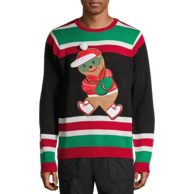 Holiday Time Men's and Big Men's Ugly Christmas Sweater