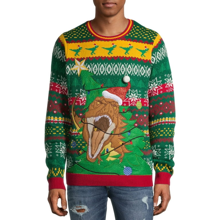 Holiday Time Men s and Big Men s Ugly Christmas Sweater