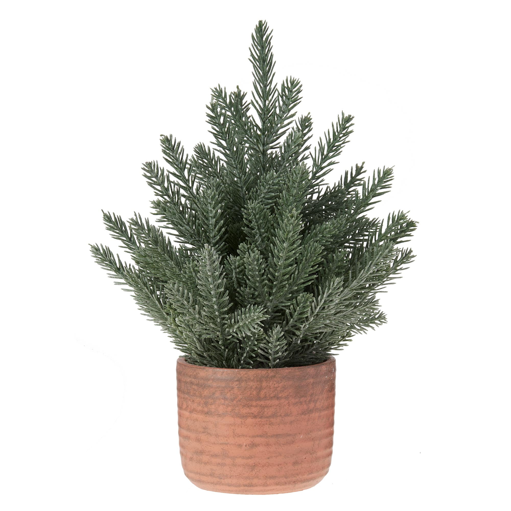 Holiday Time Mini Pine Tree in Round Pot Table Top Decoration, 16 ...