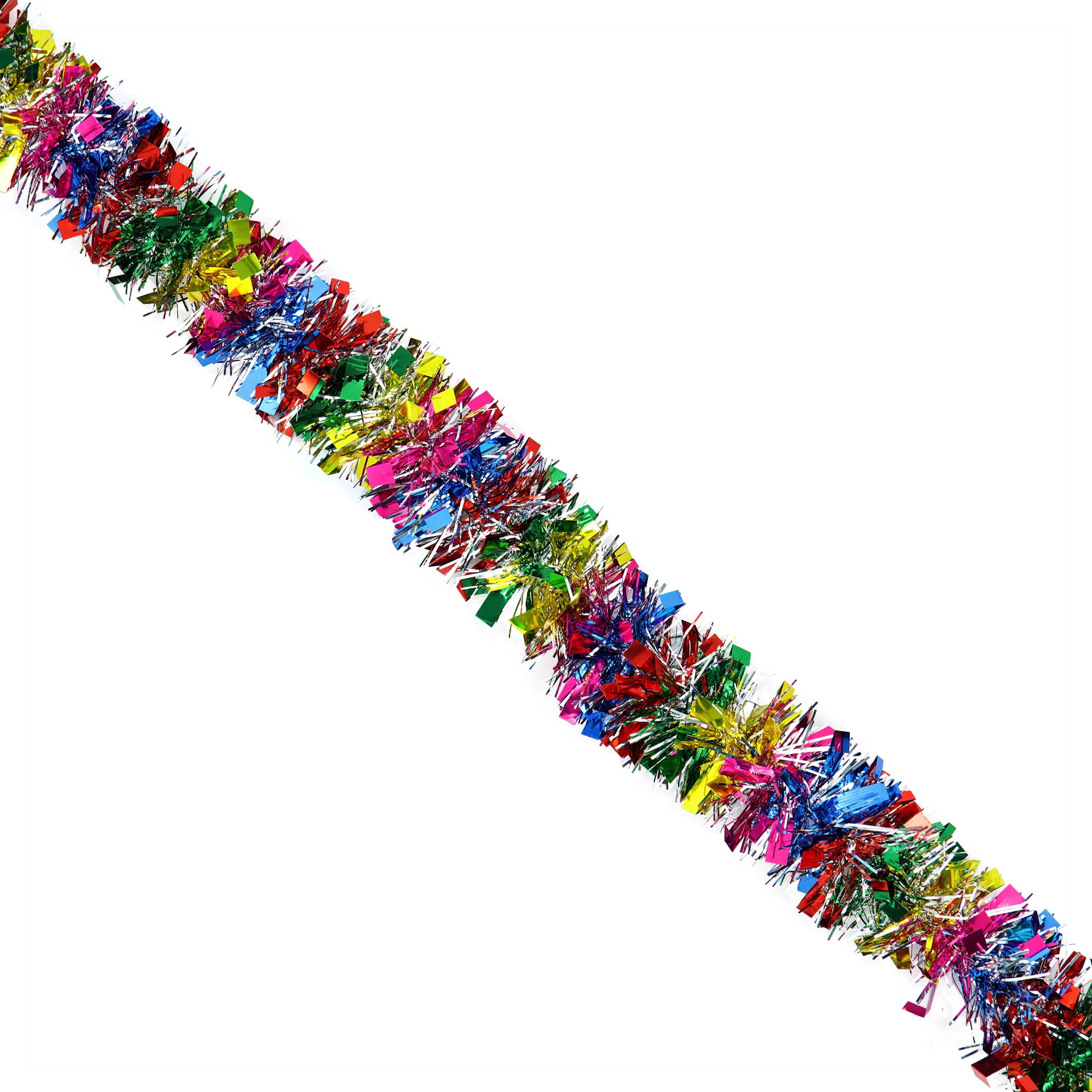 Tinsel Christmas Garland, Multicolor, 12', by Holiday Time