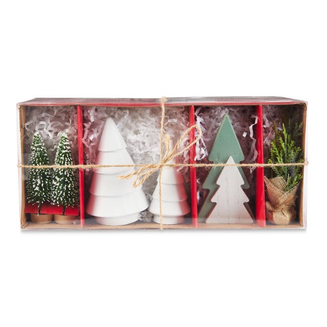 Holiday Time Muti Tree Tier Tray Decor Set