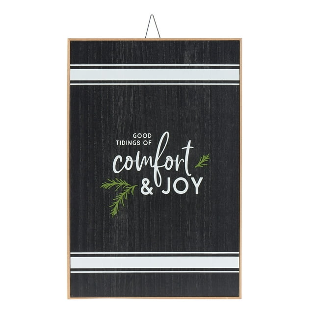 Holiday Time Natural MDF Message Signs
