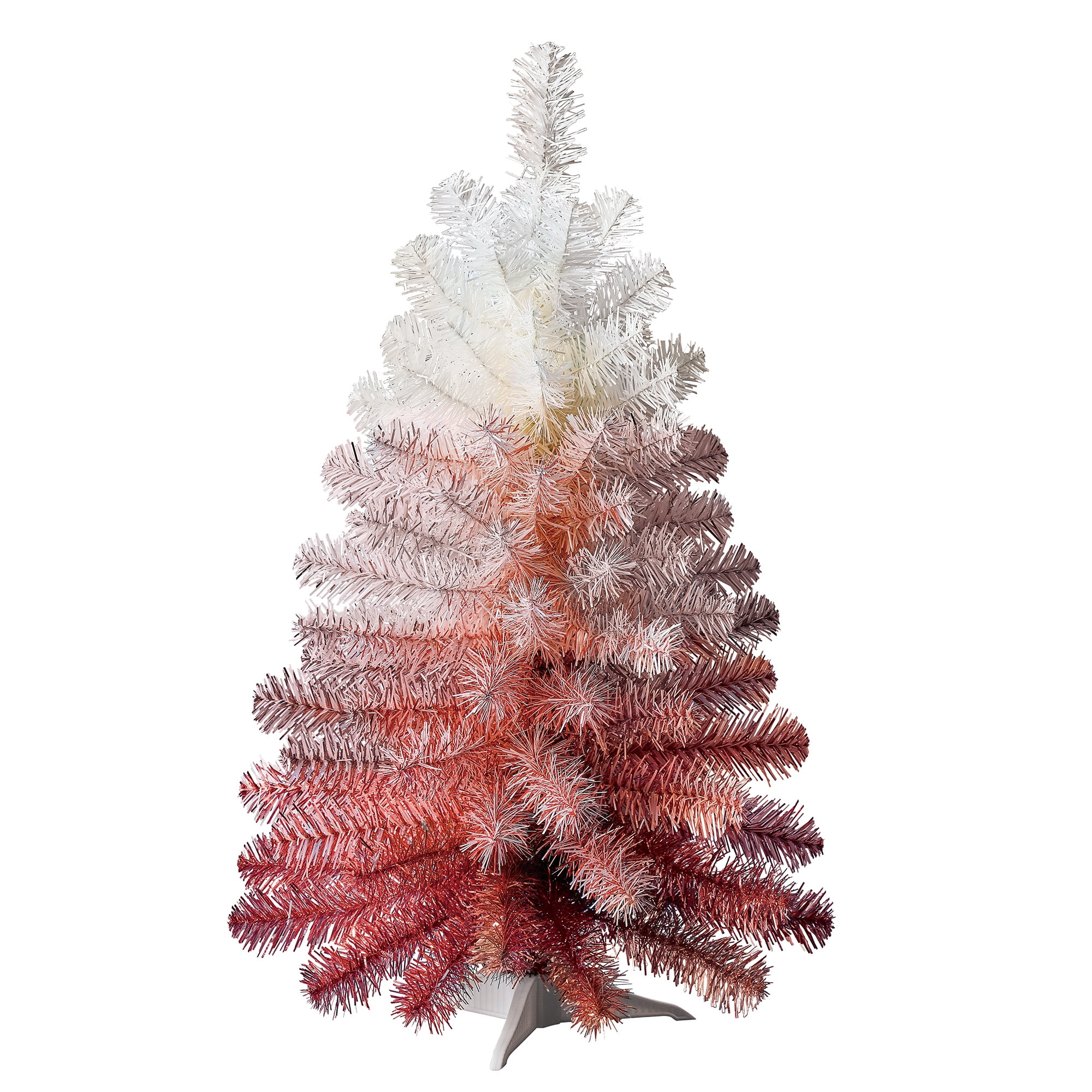 Holiday Time NonLit Tinsel Artificial Christmas Tree, 24", Cream