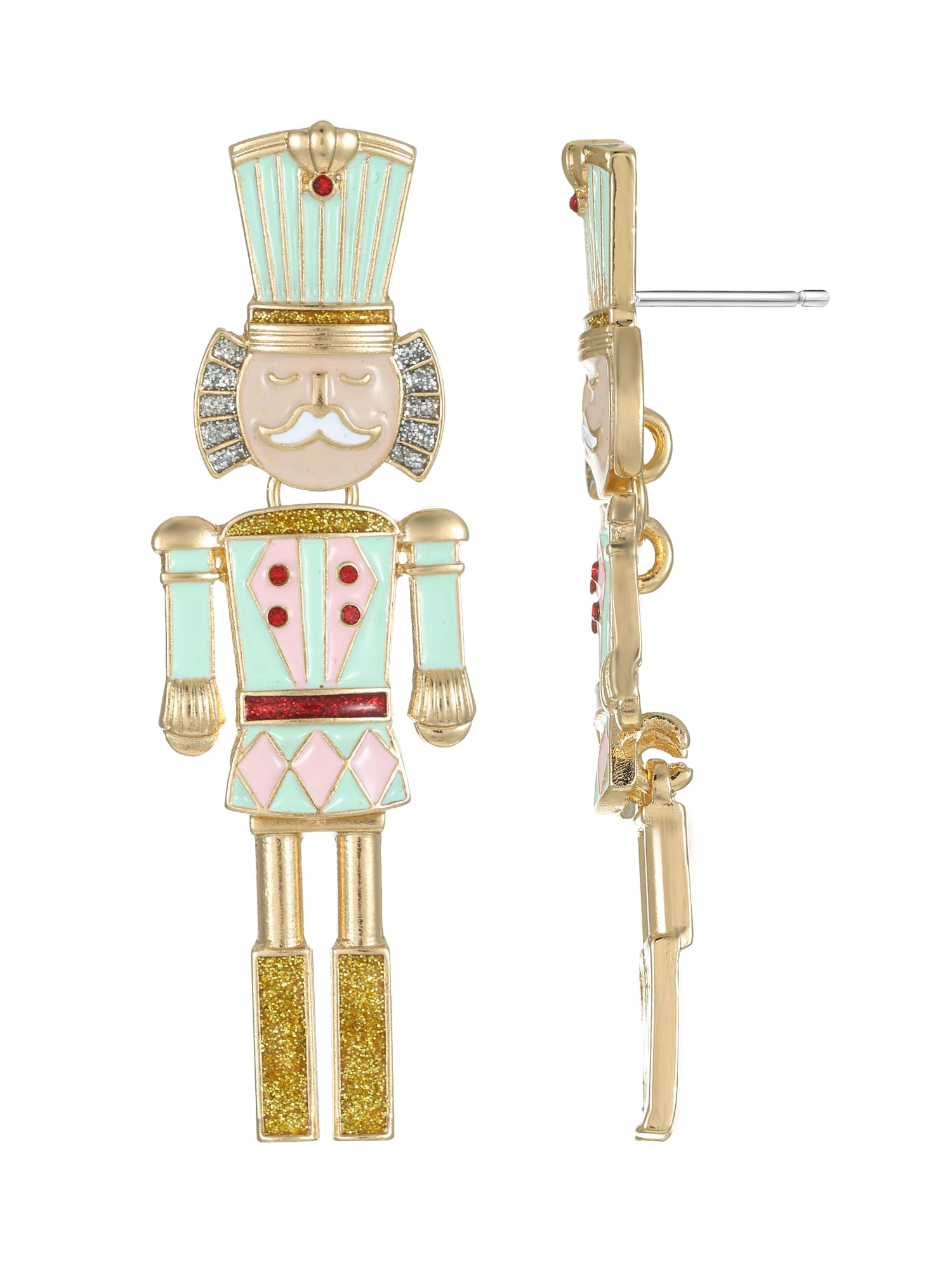 Holiday Time Nutcracker Earrings, 1 Pair