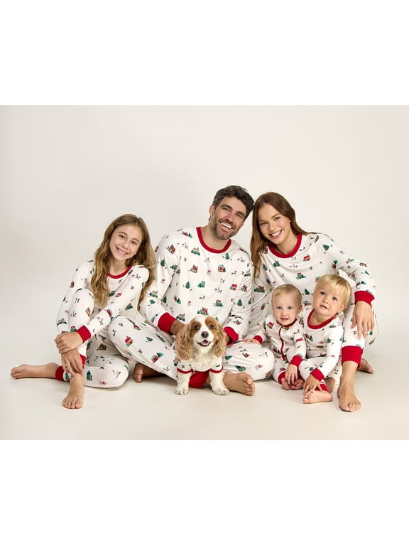 Pet Matching Family Pajamas Elf Village One Piece, Sizes XS-2X