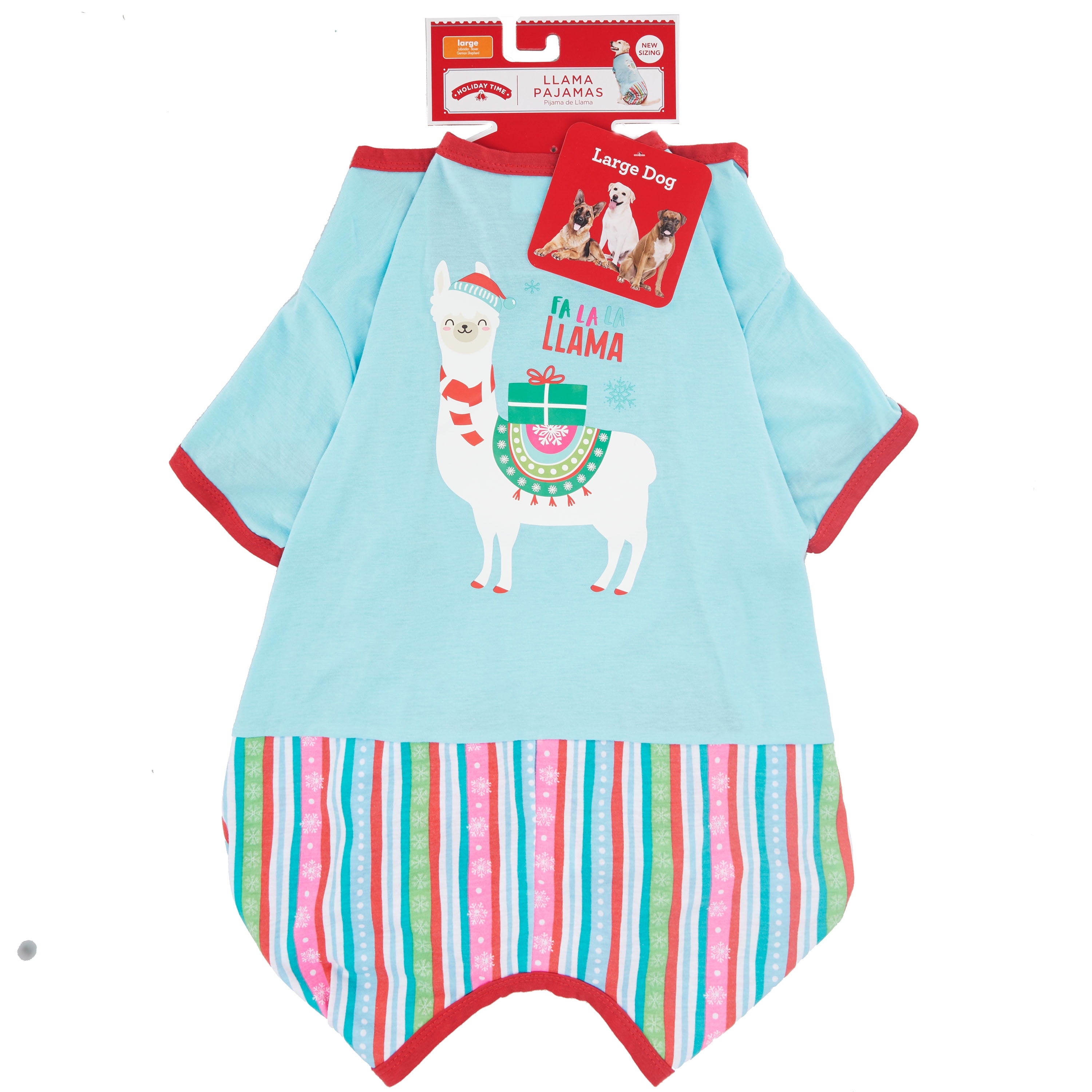 Holiday Time Pet Pajamas Llama Large Walmart