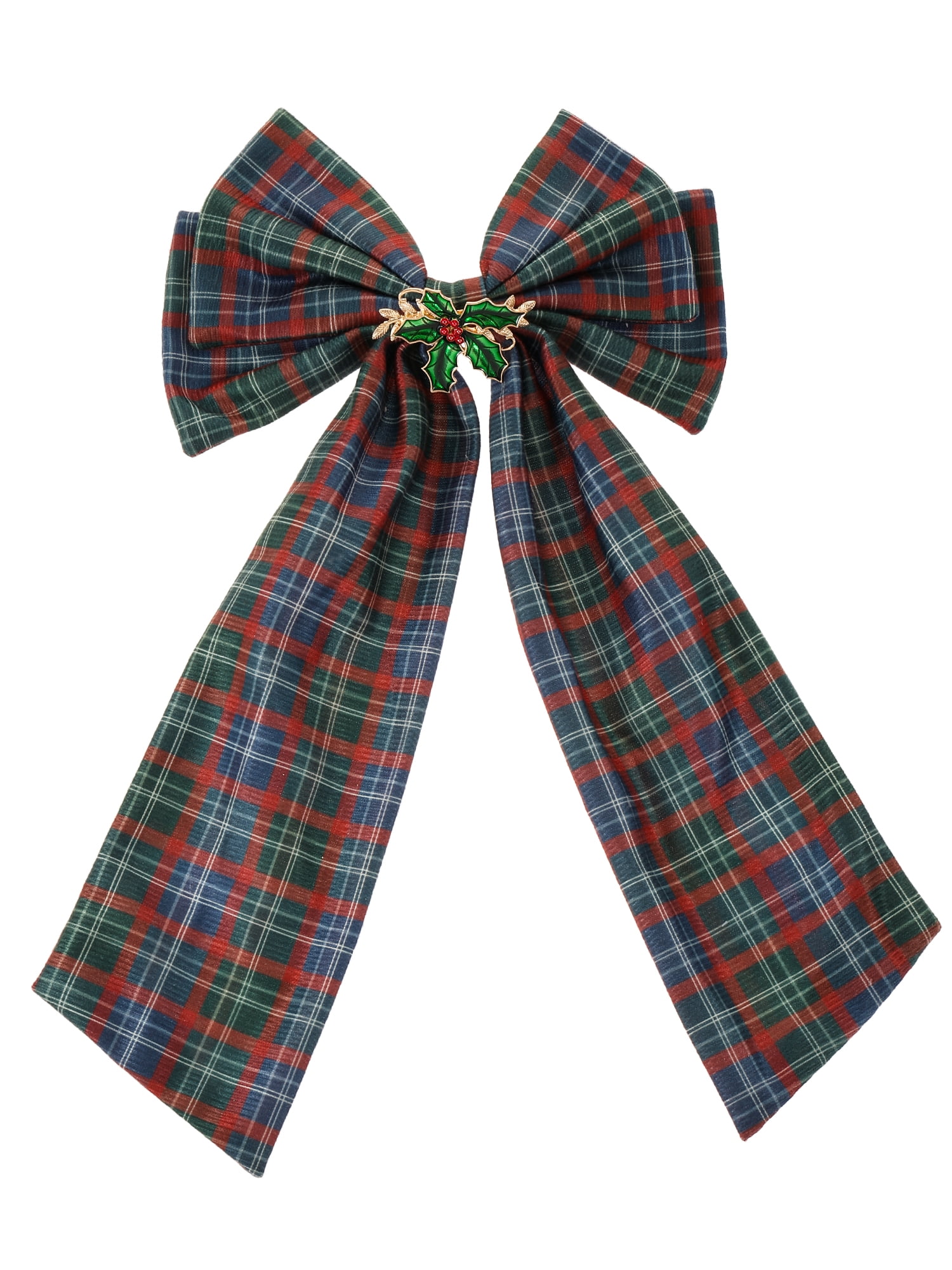 Holiday Time Plaid Hair Bow, 1 Piece