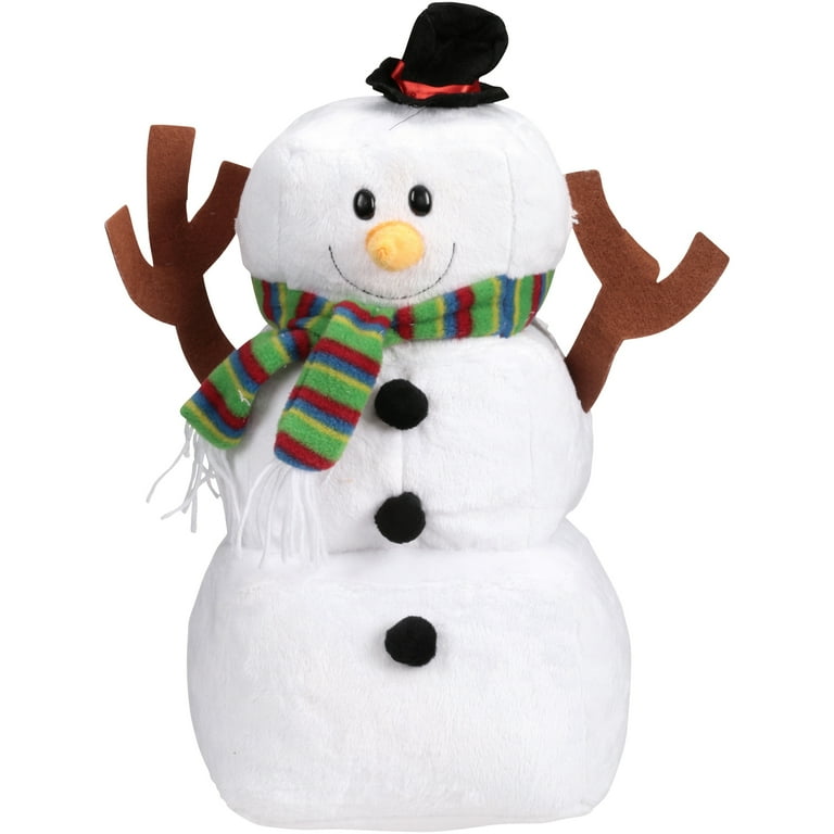 Holiday Time Plush Snowman with Top Hat Plush - Walmart.com