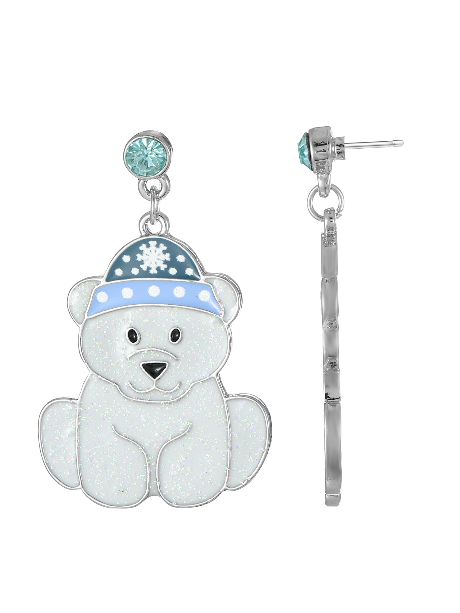 HOLIDAY TIME Polar Bear Earrings, 1 Pair