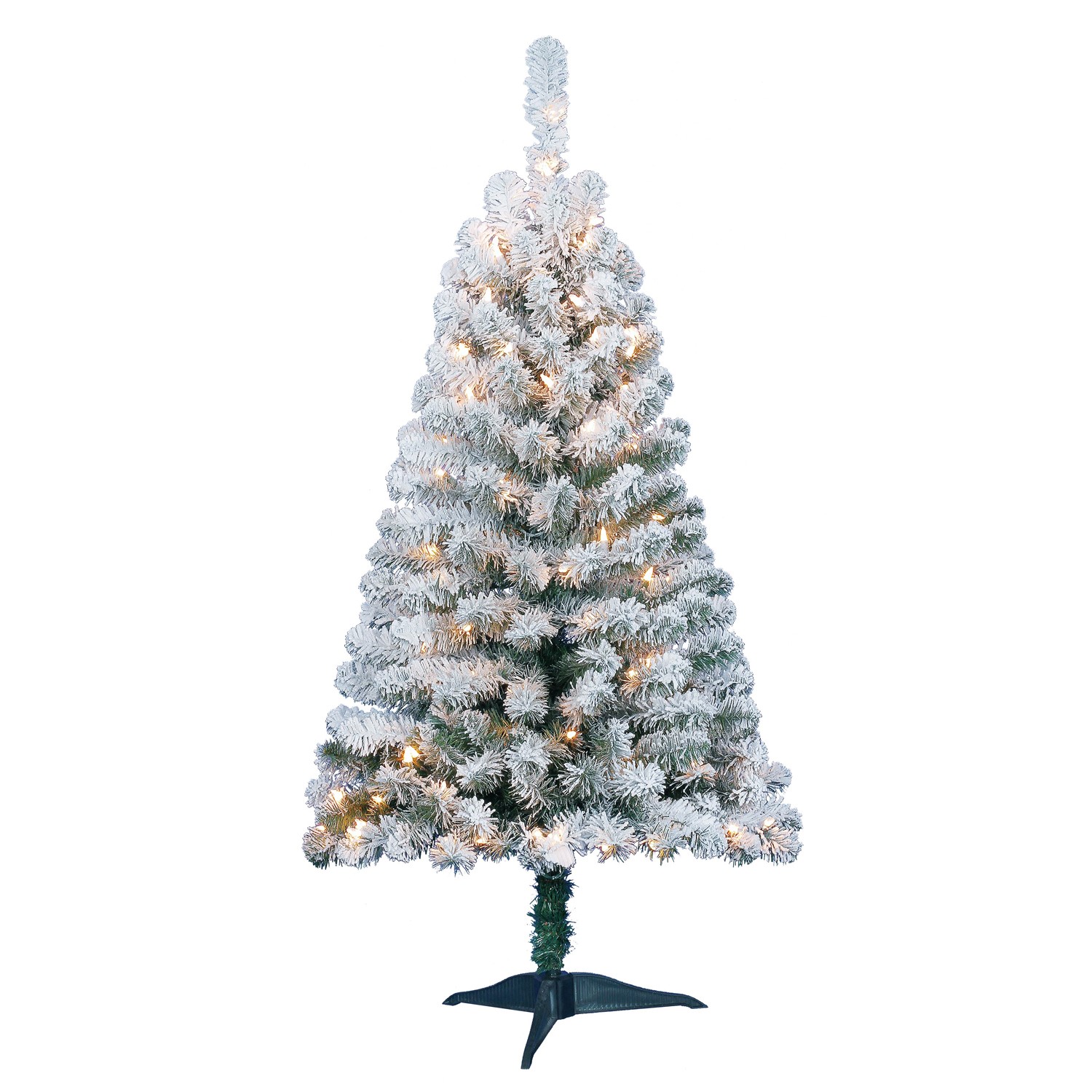 Holiday Time Pre Lit 4 Greenfield Flocked Pine Green Artificial   Holiday Time Pre Lit 4 Greenfield Flocked Pine Green Artificial Christmas Tree Clear Lights 086917d9 A53e 4a39 8070 E8ff39275812 1.25526cc185075869fca096abe6bdd1f6 