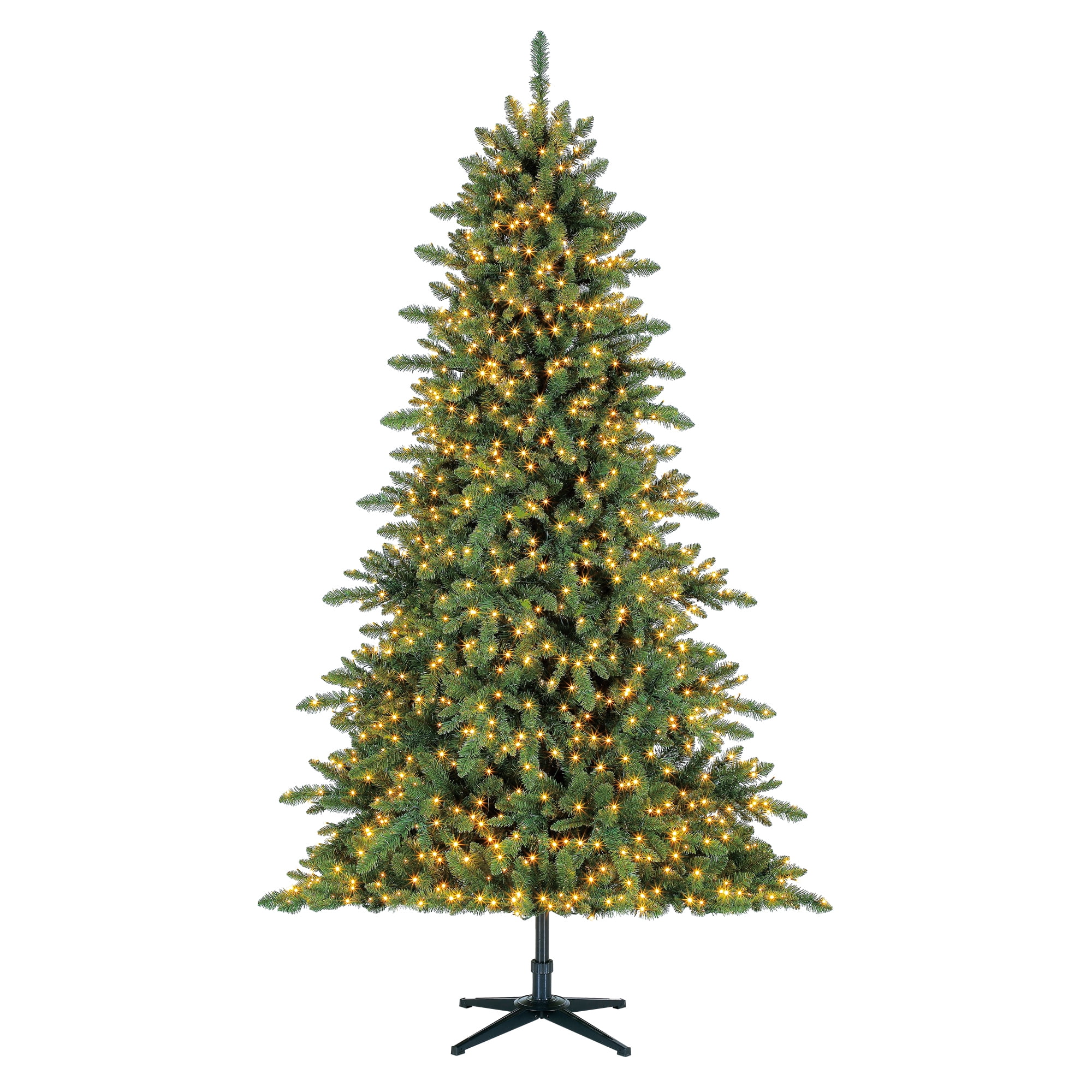 Holiday Time PreLit 7.5' Milford Artificial Christmas Tree, Clear Micro Dot Leds