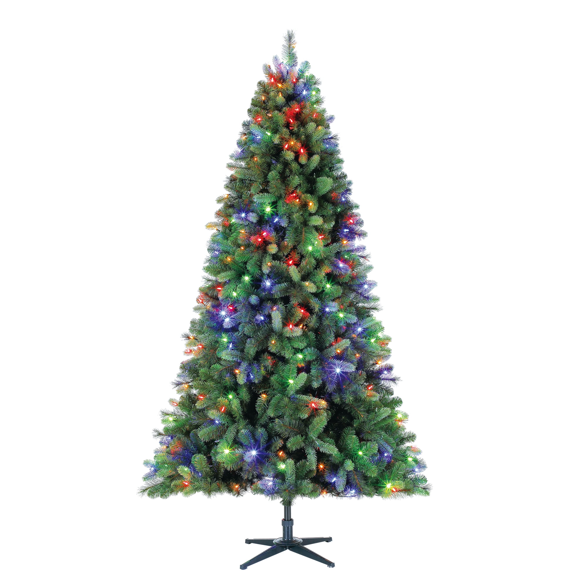 Holiday Time PreLit 7.5' Norwich Spruce Christmas Tree, Color Changing