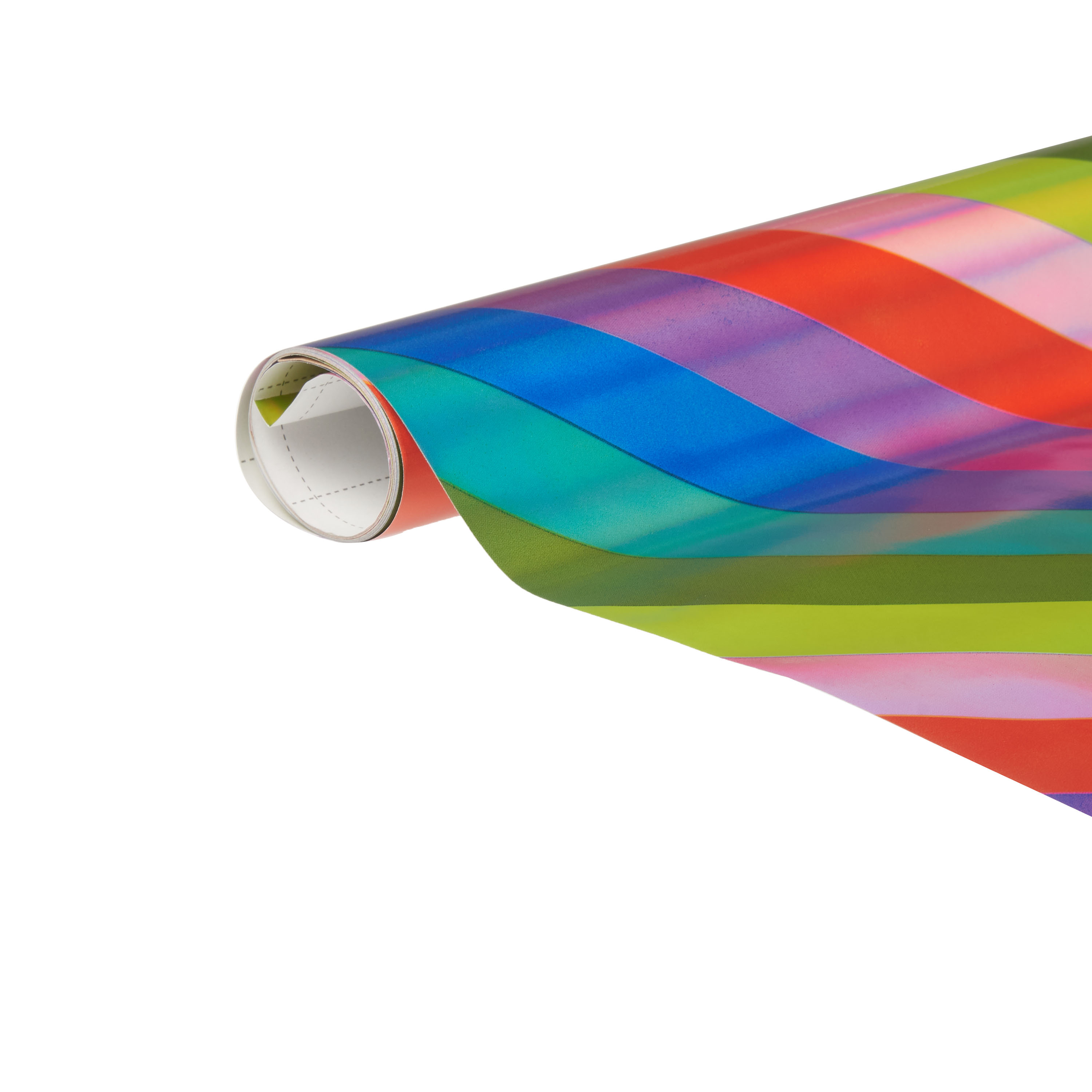 Holiday Time Premium Holographic Gift Wrap, Rainbow, Set of 4