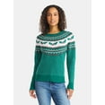 thumbnail image 1 of Holiday Time Women's and Women's Plus Pretty Christmas Sweater, Sizes XXS-3X, 1 of 5