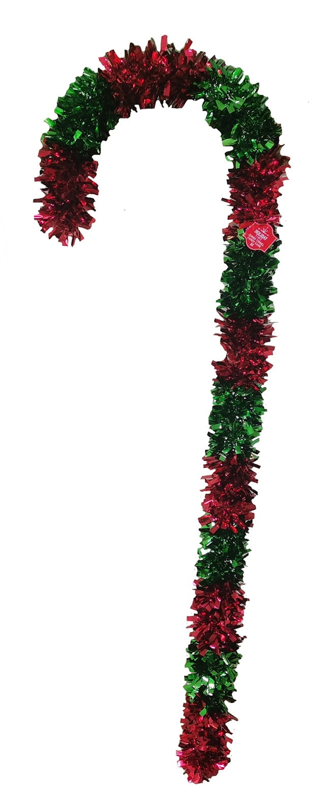 Holiday Time Red Green Jumbo Tnsl Candy Cane