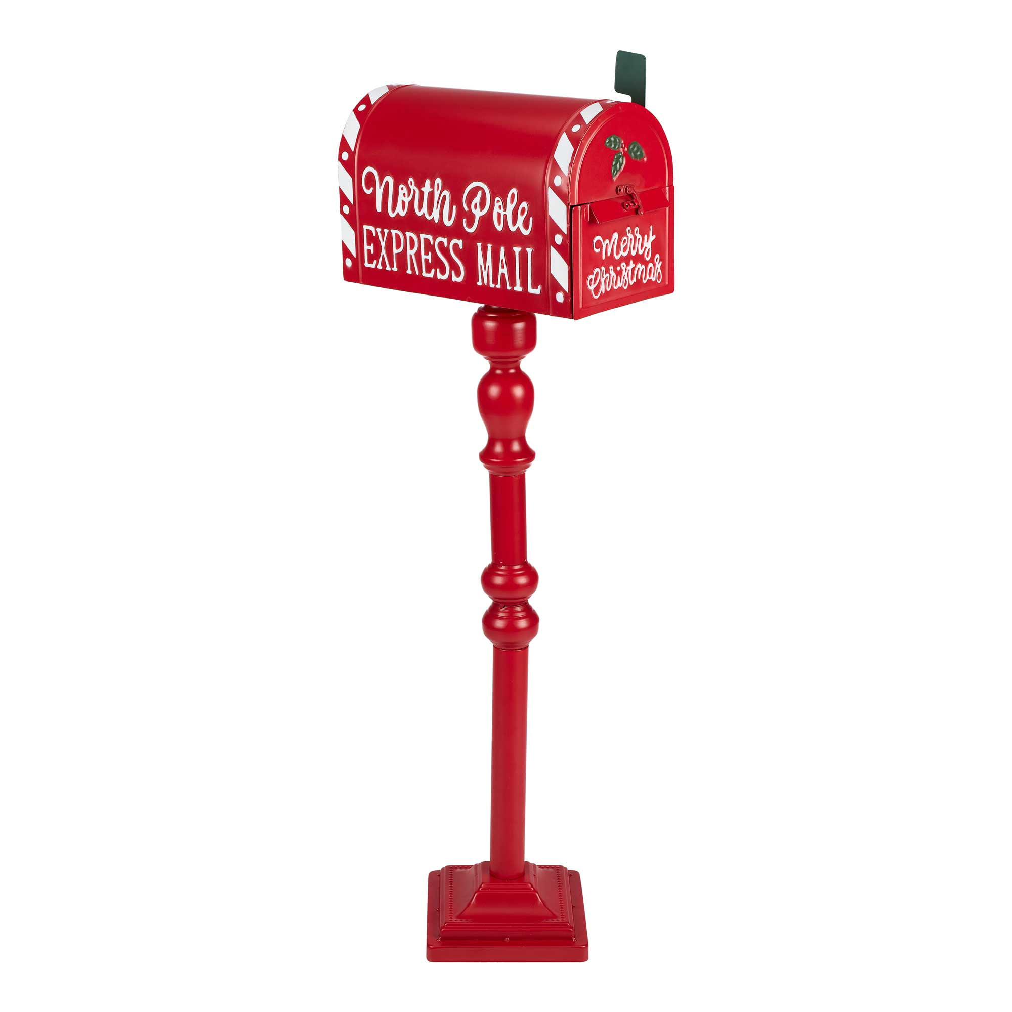 Holiday Time Red North Pole Express Mail Box Indoor/Outdoor ...