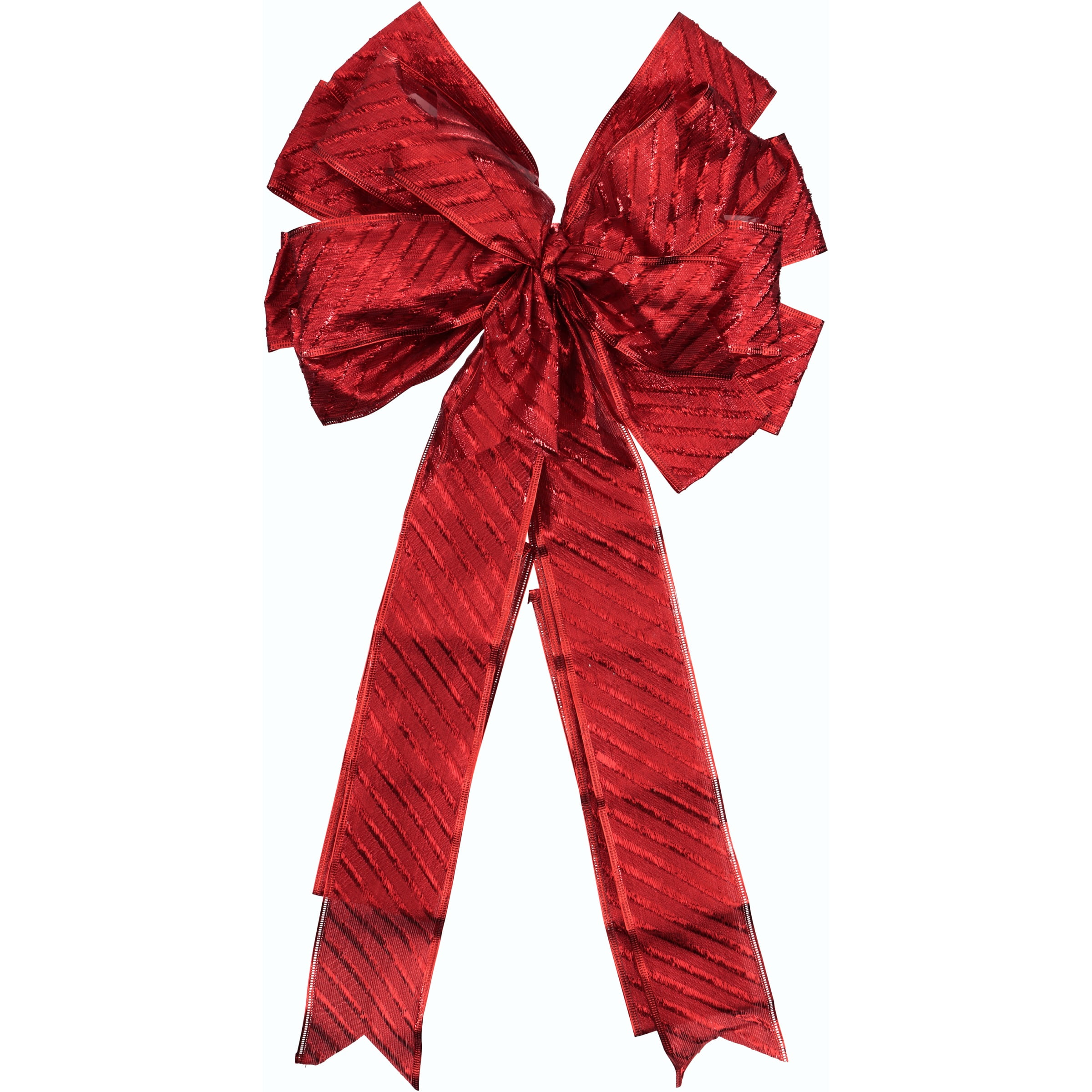 Holiday Time Red Tree Topper Bow - Walmart.com