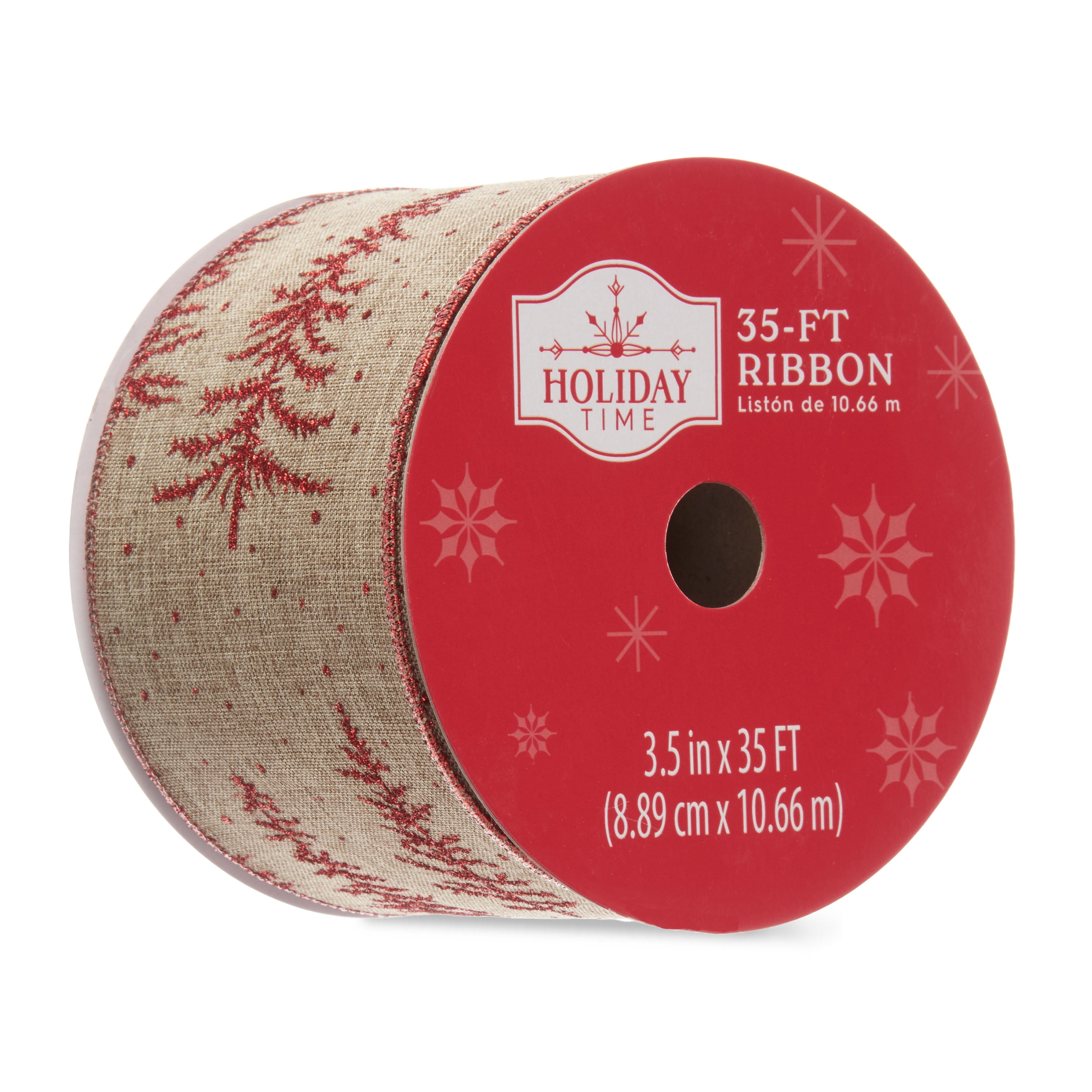 Holiday Time Ribbon Linen And Red Tree 3 5 X 35 Walmart holiday-time-ribbon-linen-and-red-tree-3-5-x-35-walmart
