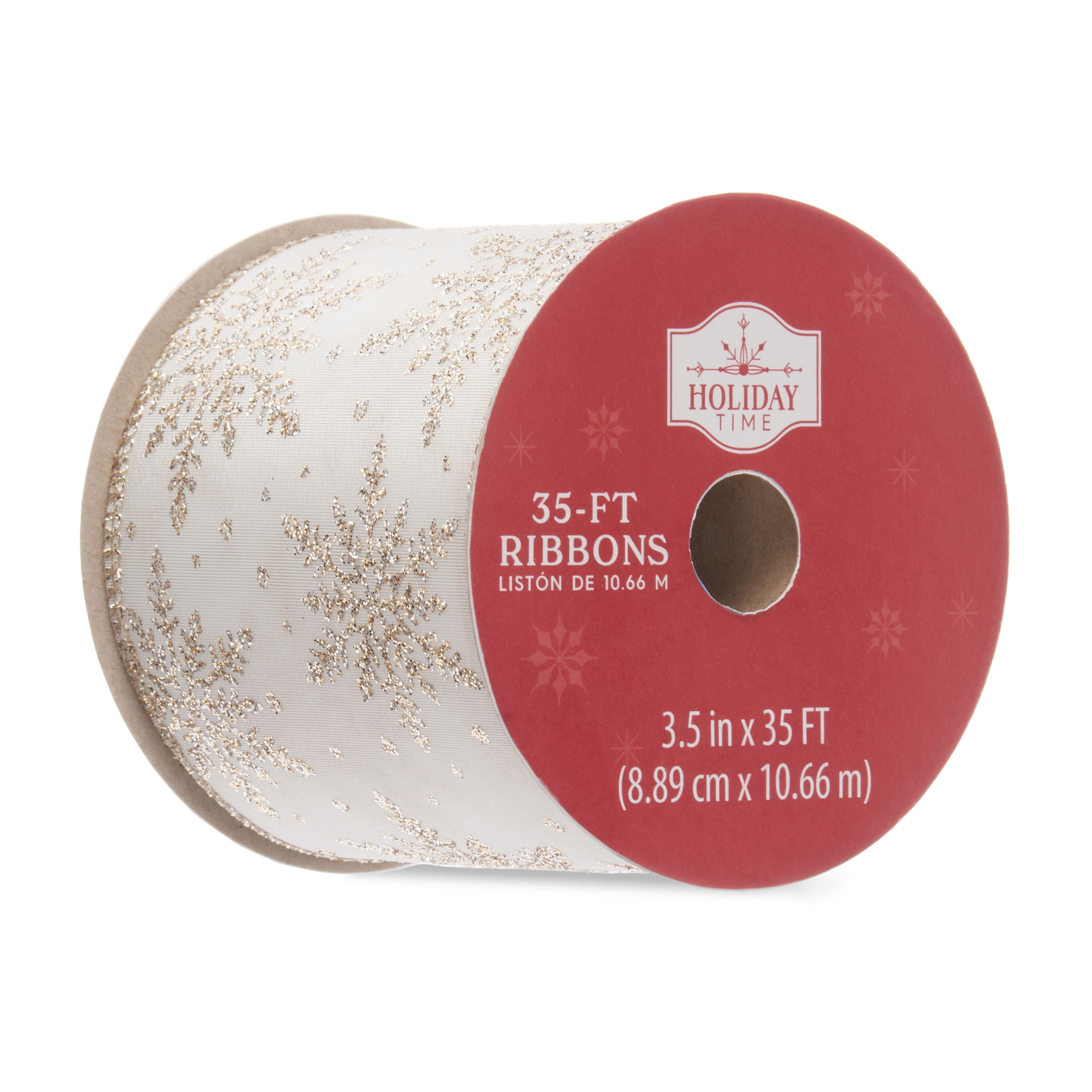 Holiday Time Ribbon Silver Glitter Snowflake 3 5 X 35 Walmart holiday-time-ribbon-silver-glitter-snowflake-3-5-x-35-walmart