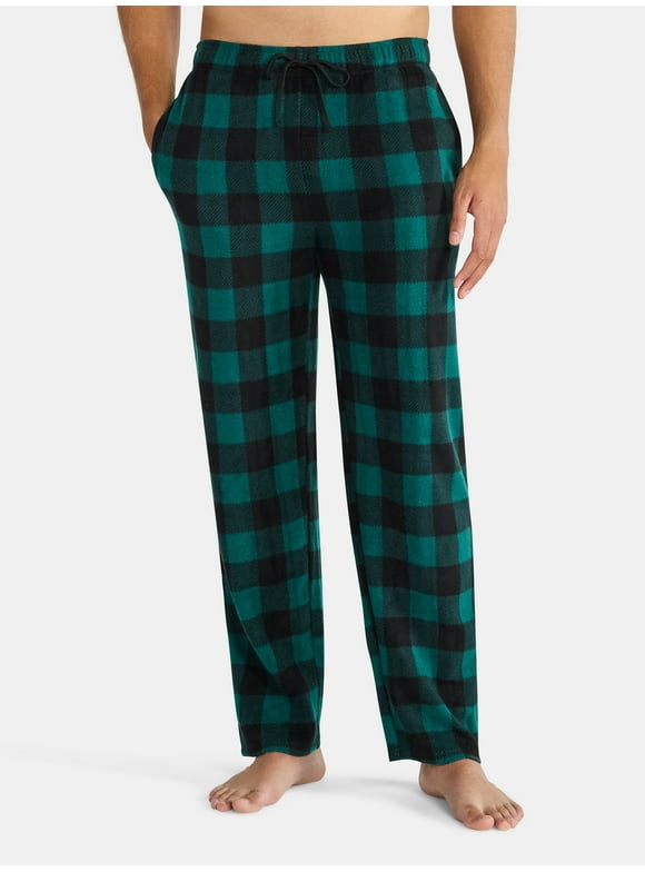 Men's Rolled Sleep Pants with Pockets, Size S-2XL