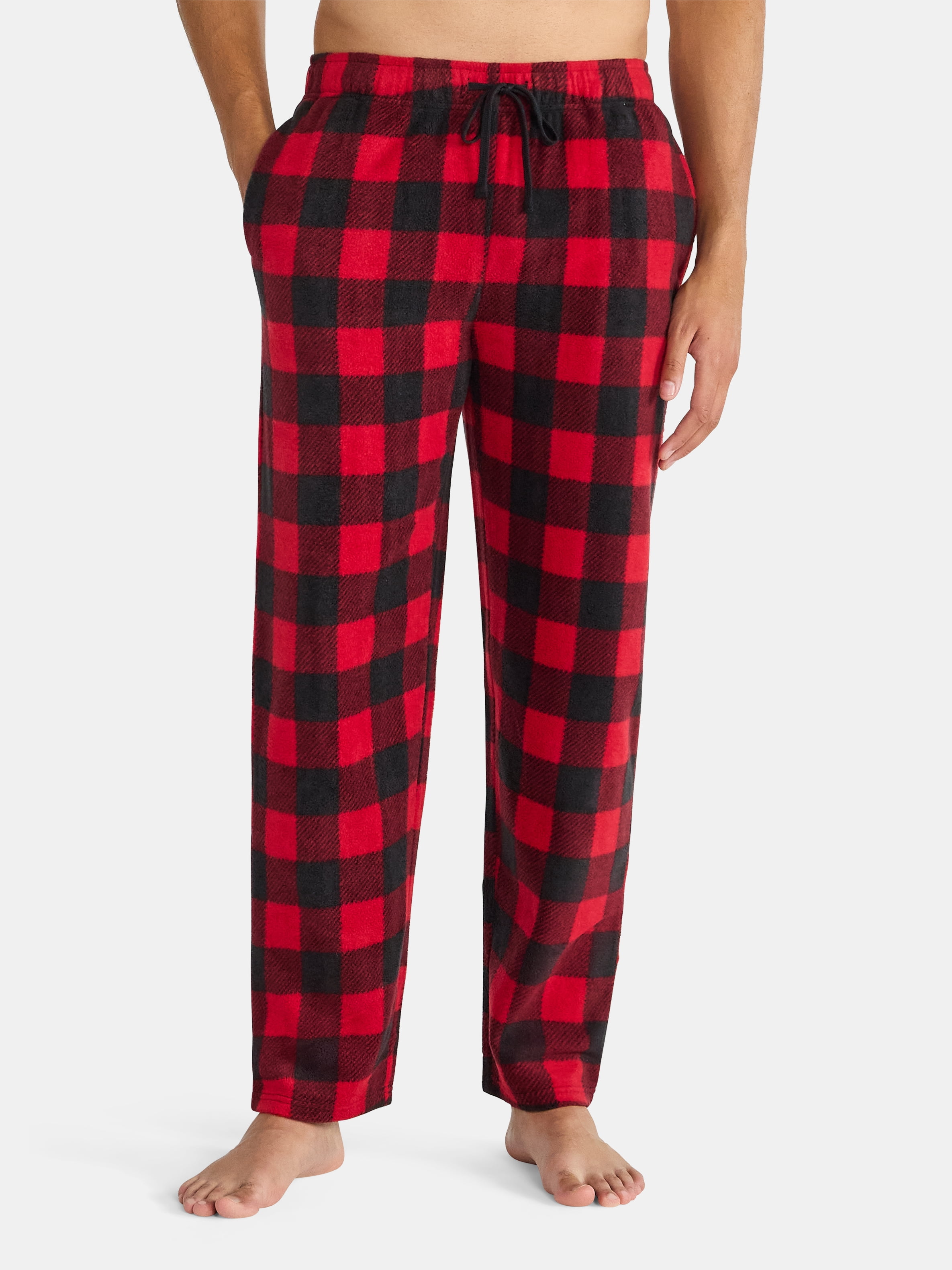 Holiday Time Men's Rolled Sleep Pants with Pockets, Size S-2XL