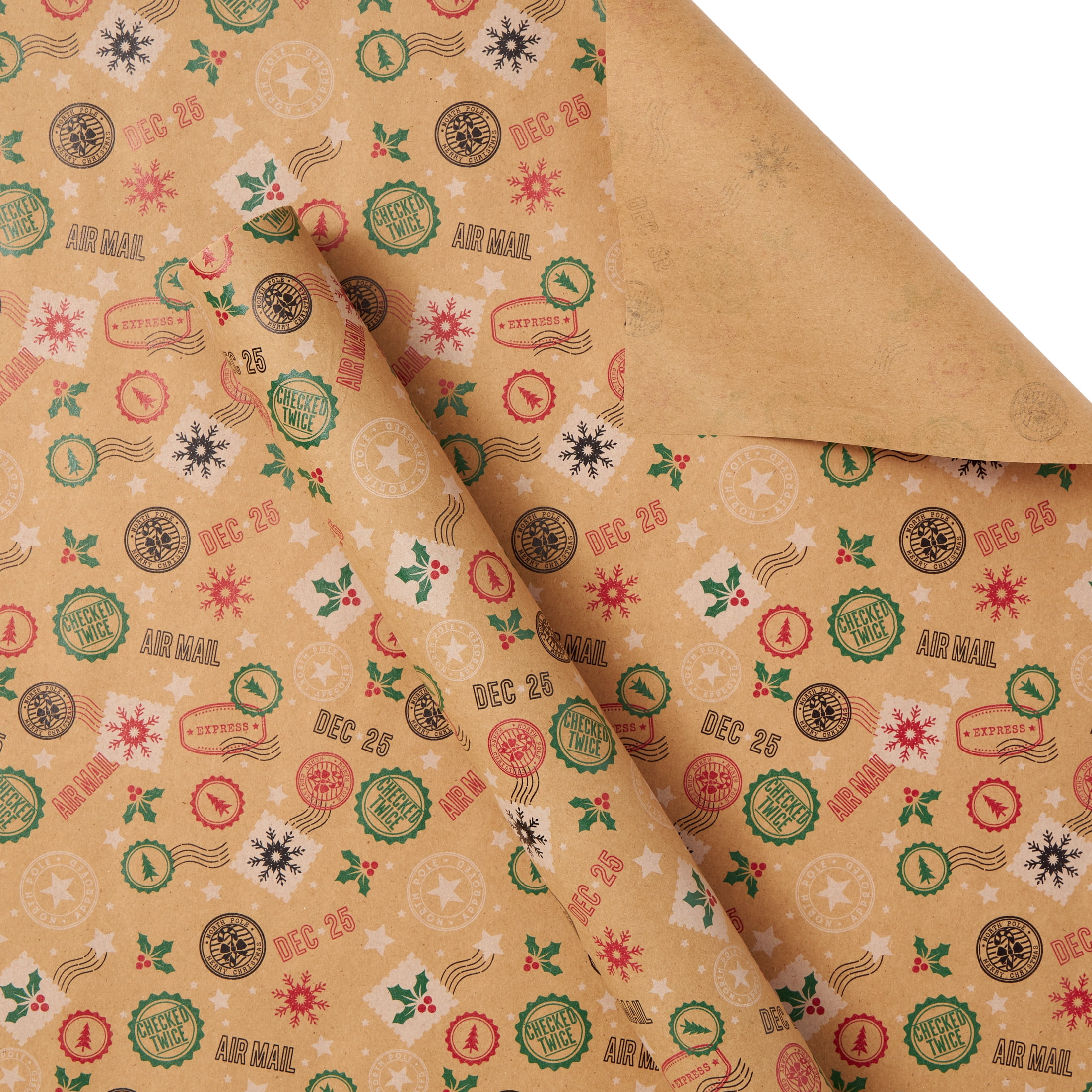 Wrap it Up #7: Kraft paper and stamp gift wrap - C.R.A.F.T.