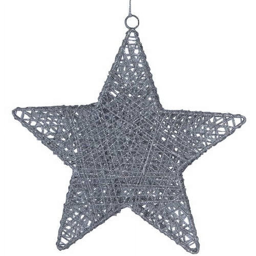 Christmas Glitter Stars Glitter Indeformable Vibrant Color Party Hanging  Christmas Glitter Stars for Home Silver Wrought 