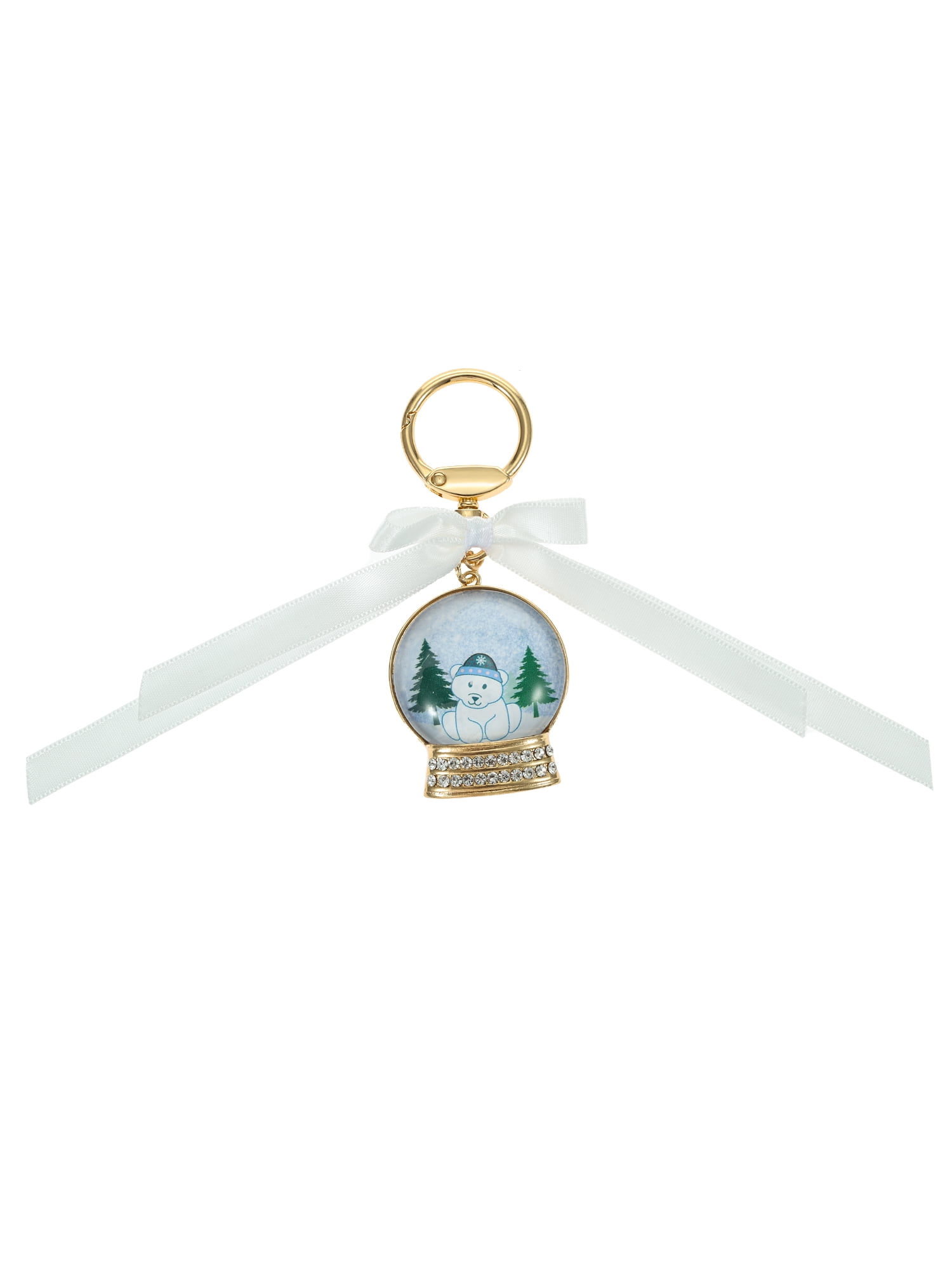 Holiday Time Snow Globe Bag Charm, 1 Piece