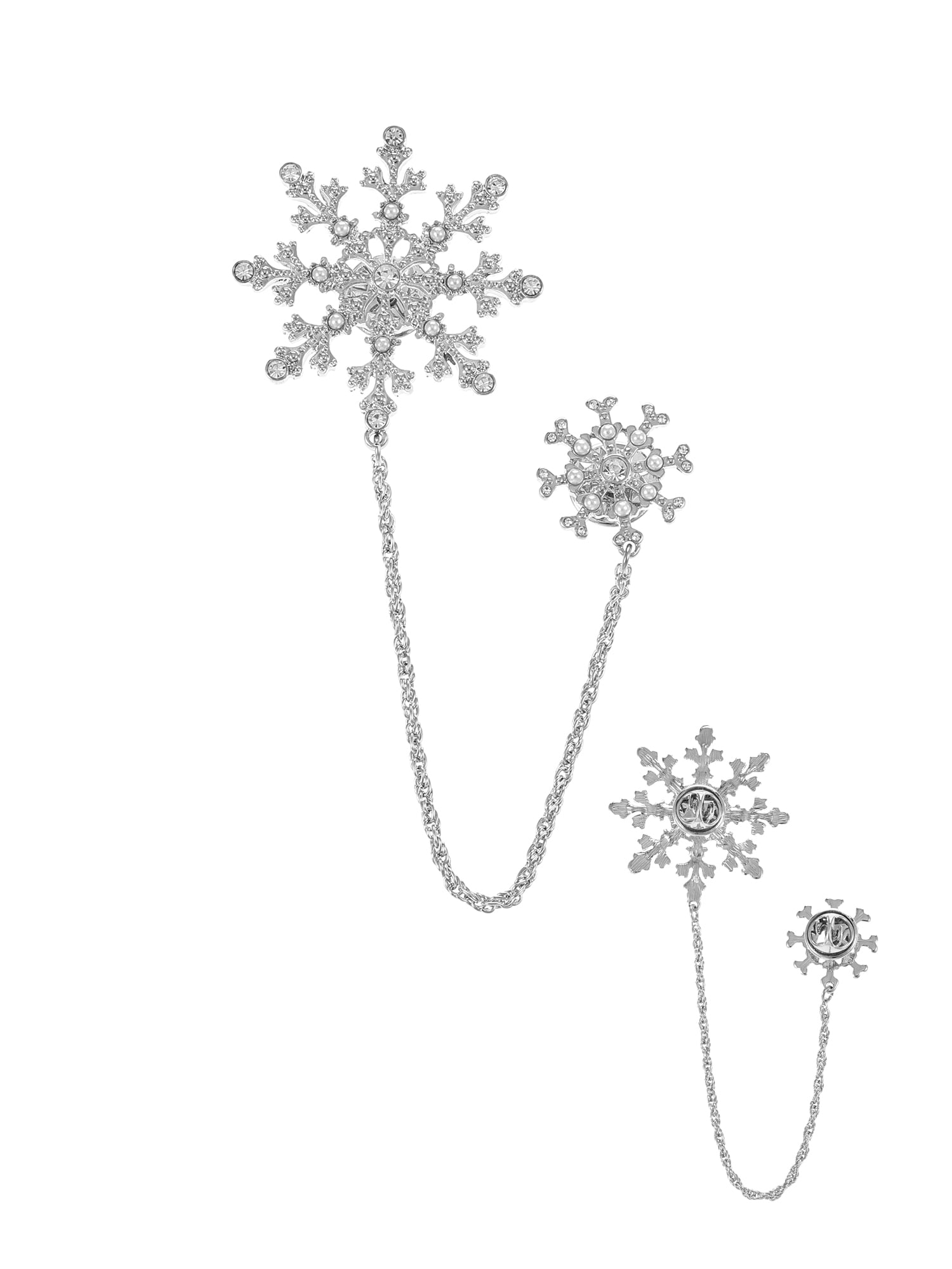 Holiday Time Snowflake Brooch, 1 Piece
