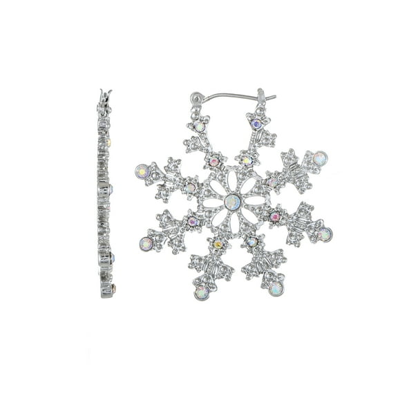 Holiday Time Snowflake Earrings, 1 Pair