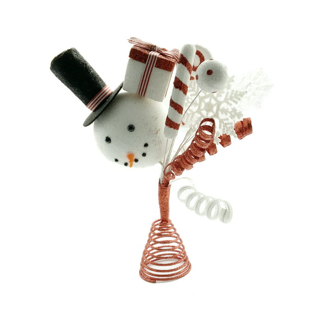 Holiday Time Snowman Candy Tree Topper, 12"