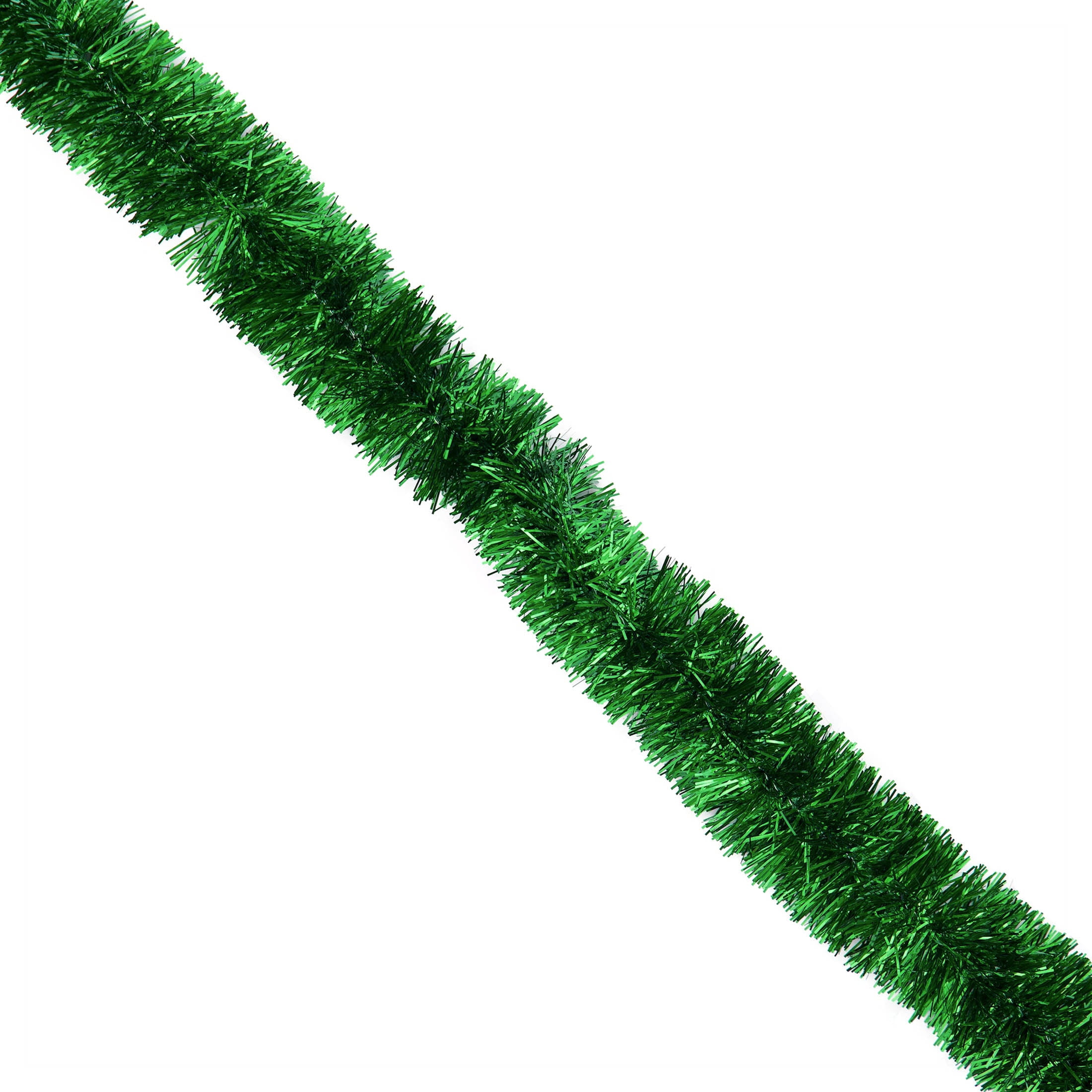 Tinsel Christmas Garland, Green, 15', by Holiday Time