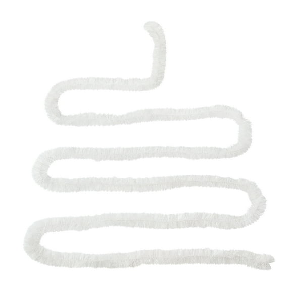 Tinsel Christmas Garland, Snow Blush White, 15', by Holiday Time