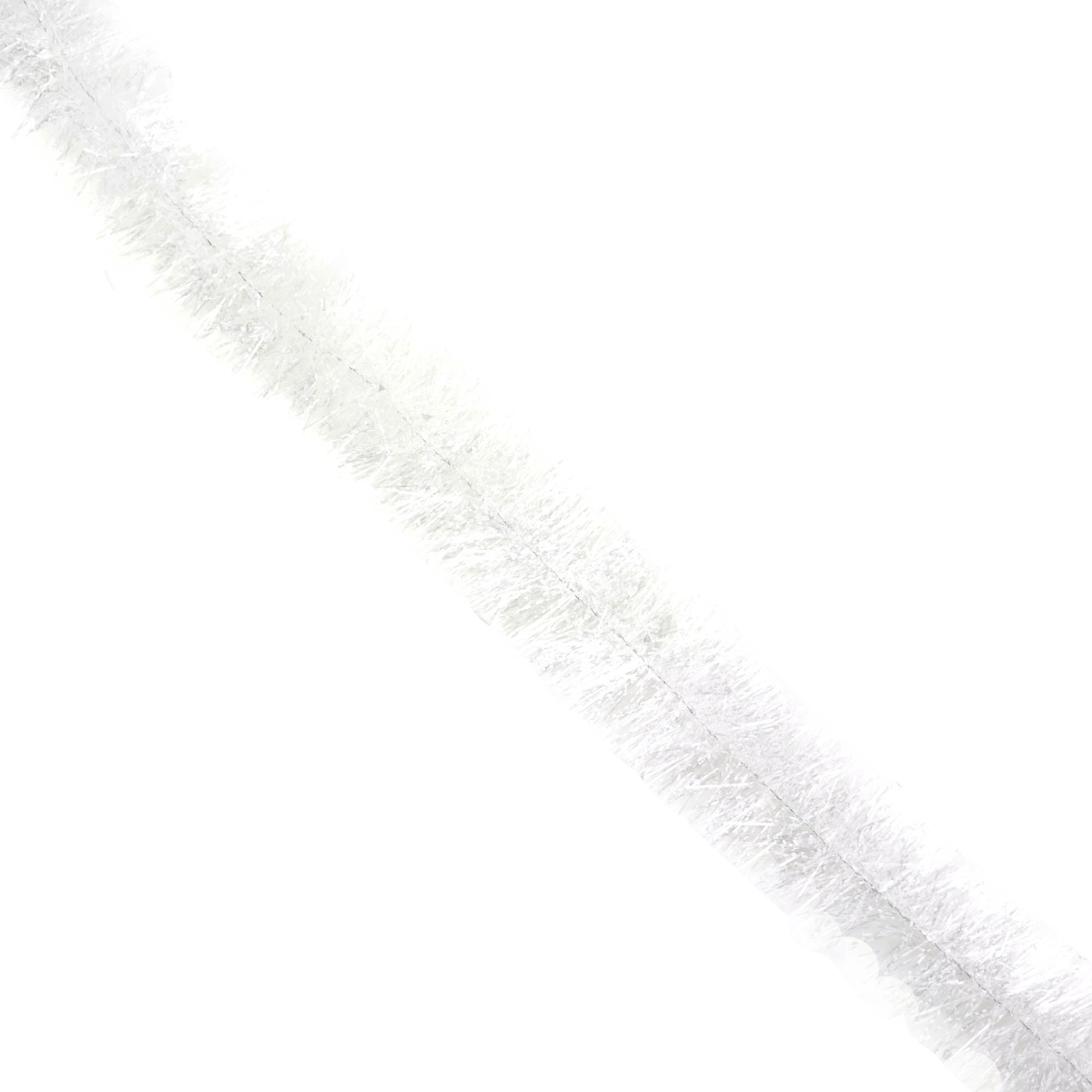 Tinsel Christmas Garland, Snowblush White, 15', by Holiday Time