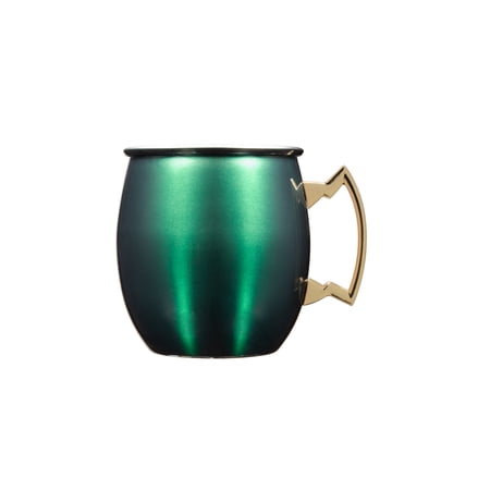Holiday Time Stainless Steel Metallic Green 20 Fluid Ounce Capacity Moscow Mule Mug