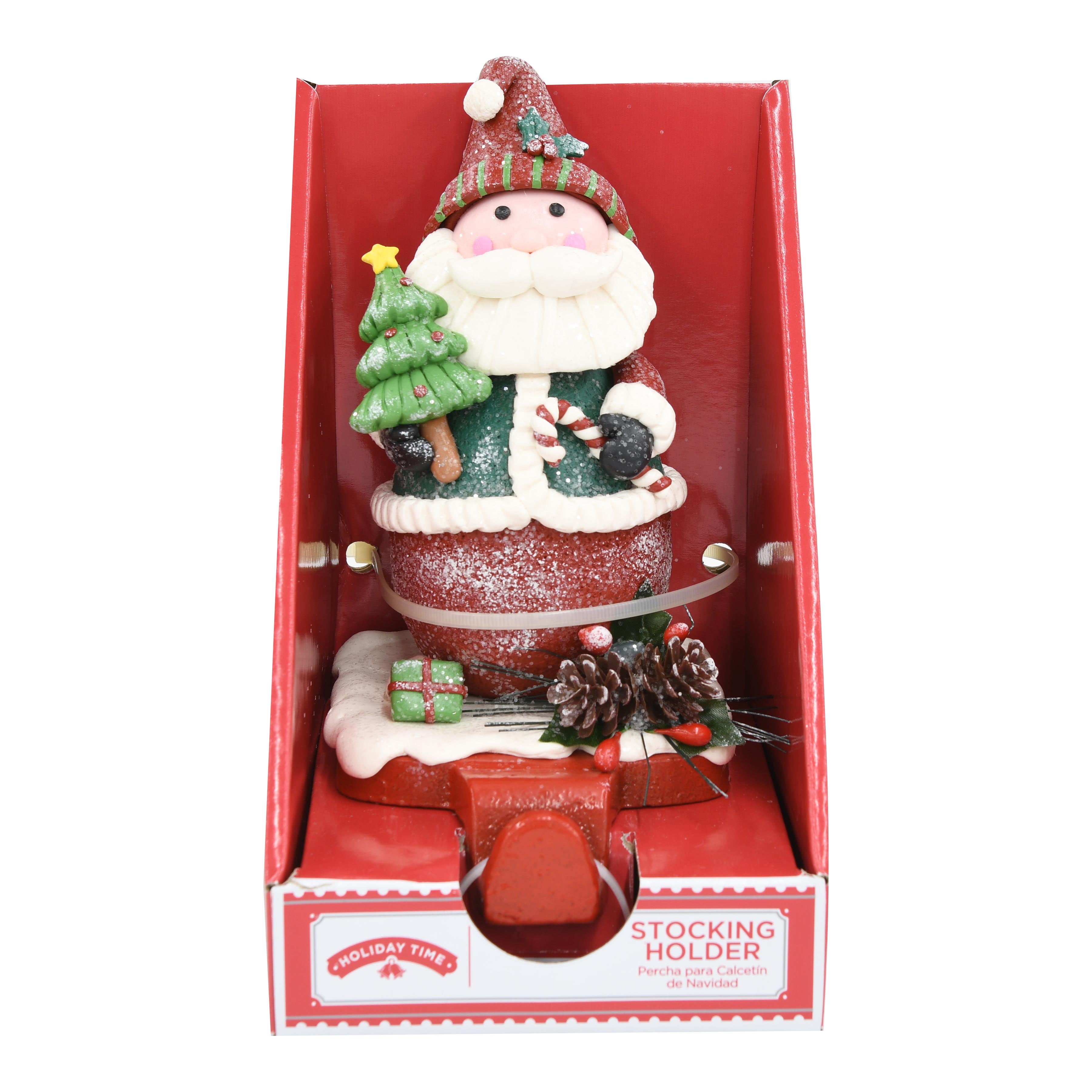 Holiday Time Stocking Holder, Santa Claus