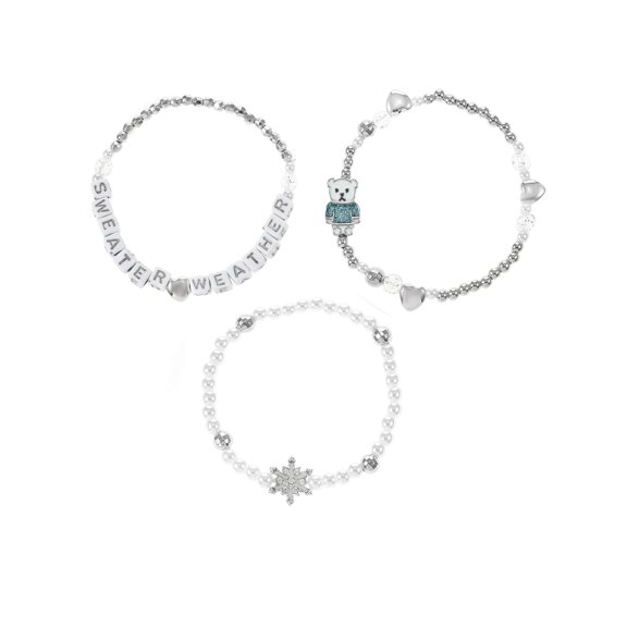 Holiday Time Stretch Bracelet Set, 3 Pieces