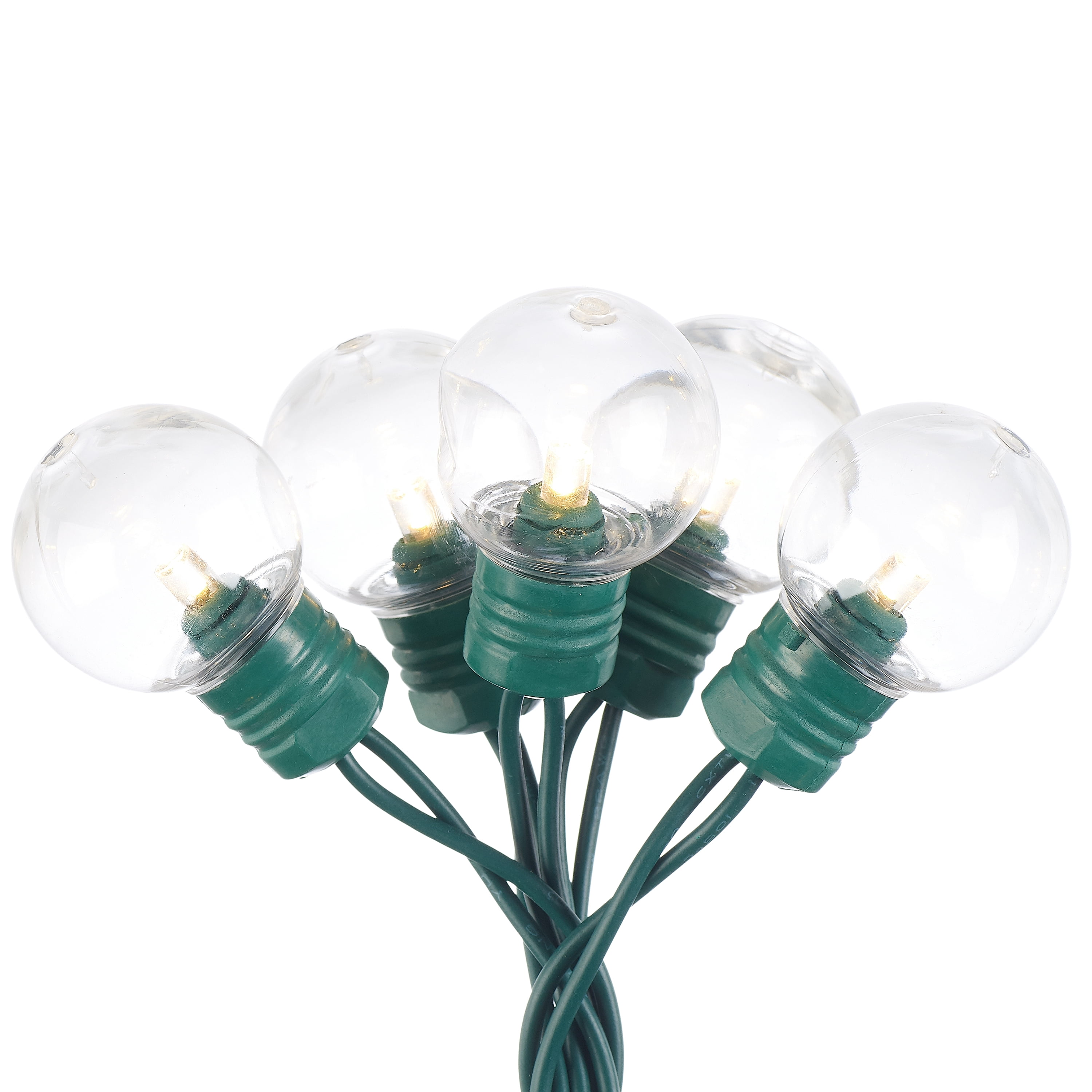 Holiday Time Super Bright LED Warm White G30 Christmas Lights, 57', 100 Count - Walmart.com