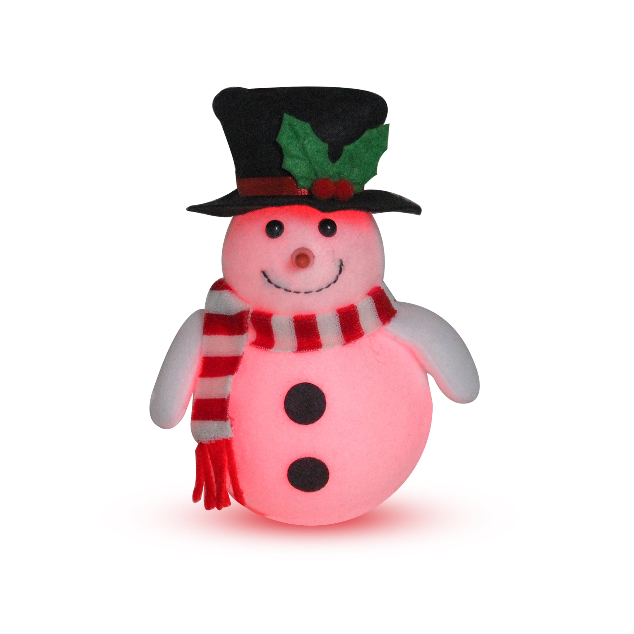 Holiday Time Tabletop LED USB Color Changing Snowman Light, 6
