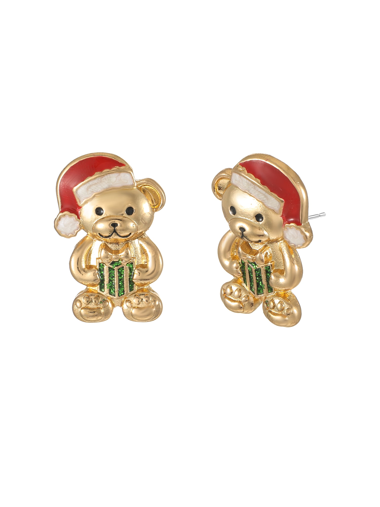HOLIDAY TIME Teddy Bear Earrings, 1 Pair