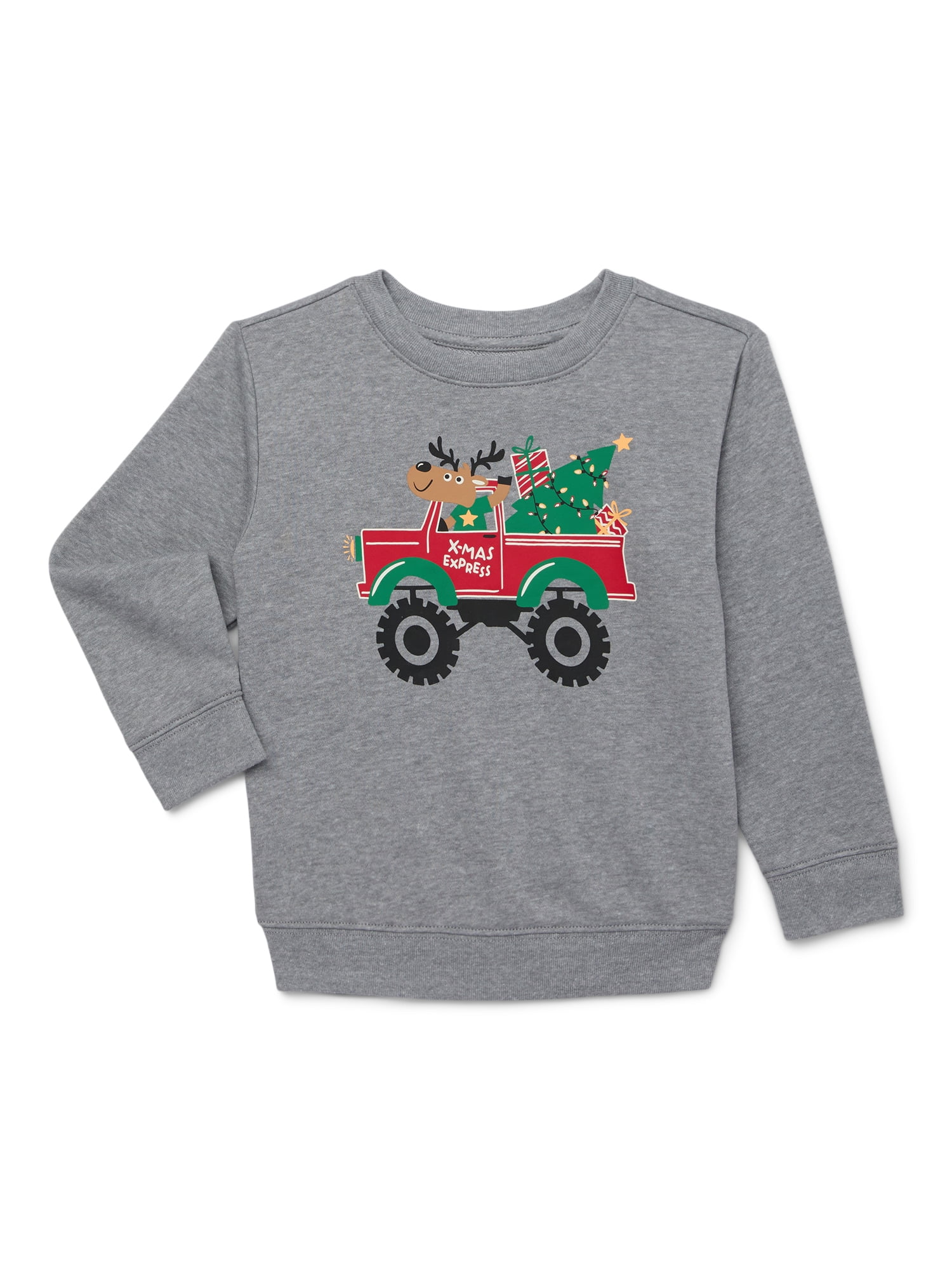 Christmas Toddler Boys’ Sweatshirt with Long Sleeves from Holiday Time
