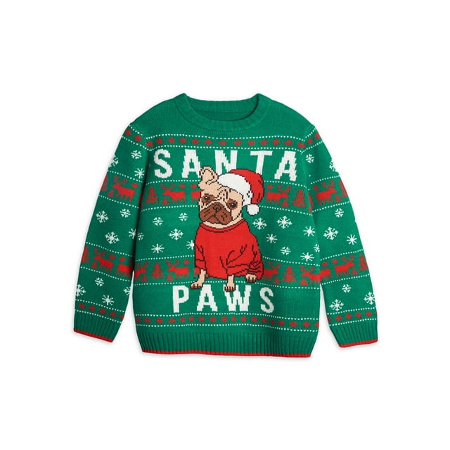 Holiday Time Toddler Boys Christmas Sweater, Sizes 2T5T